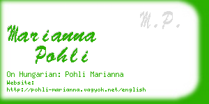 marianna pohli business card